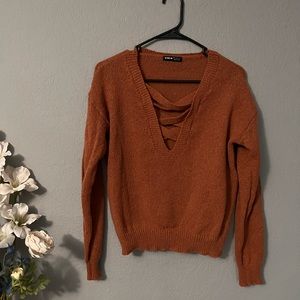 Light Burnt Orange Sweater